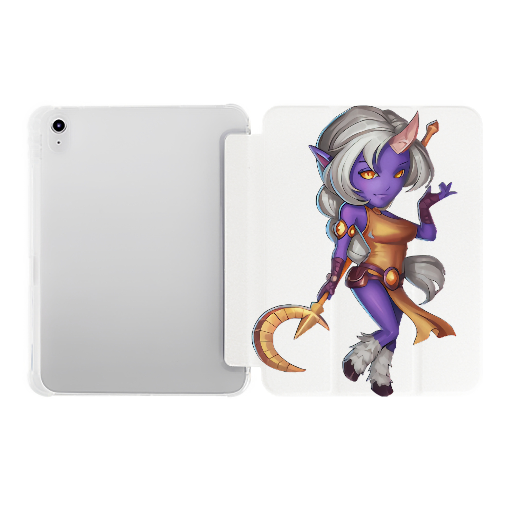 （画像用） リーグ・オブ・レジェンド League of Legends LOL IPad ケース ペン収納付き 三つ折りスタンド PUレザー×シリコン 対応機種9.5/10.5/10.9インチ